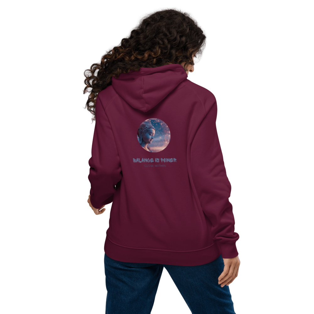 Balance is Power, Unisex Bio - Raglan - Hoodie - Cooroi