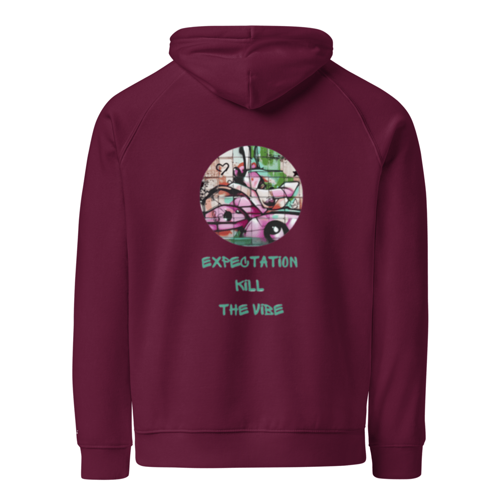Expecatitions kill the vibe, Unisex Bio - Raglan - Hoodie - Cooroi