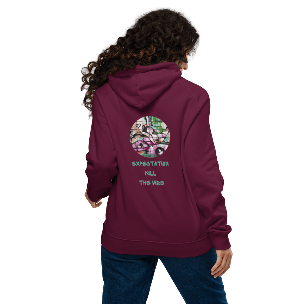 Expecatitions kill the vibe, Unisex Bio - Raglan - Hoodie - Cooroi