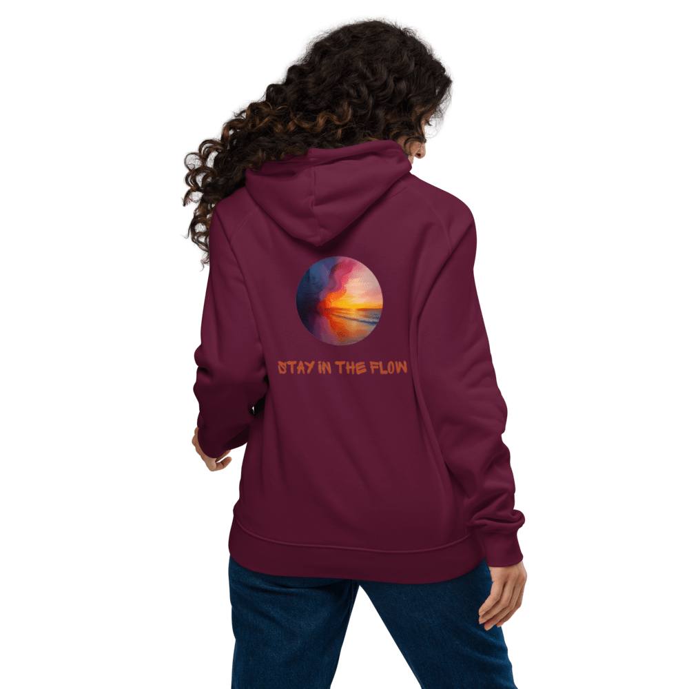 Stay in the Flow, Unisex Bio - Raglan - Hoodie - Cooroi