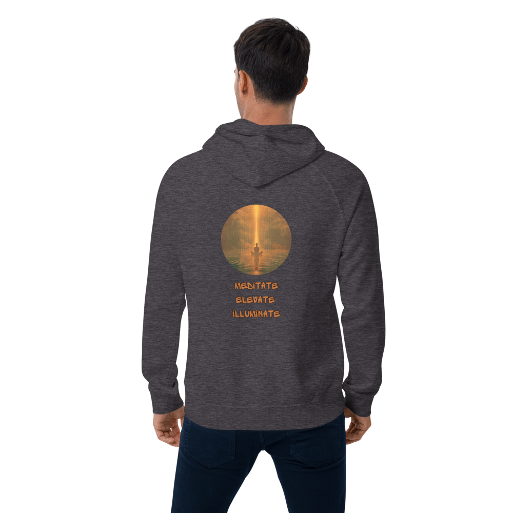 Mediatate, Elevate, Illuminate, Unisex Bio - Raglan - Hoodie - Cooroi