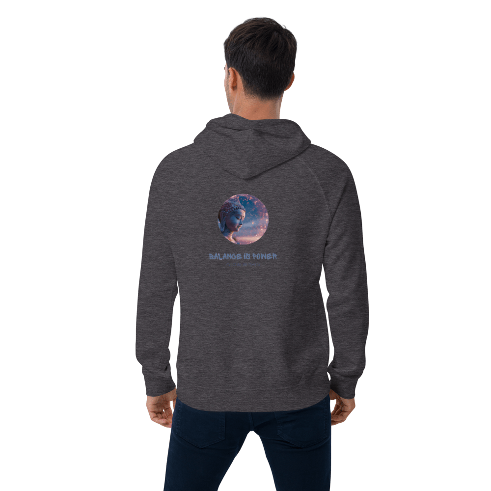 Balance is Power, Unisex Bio - Raglan - Hoodie - Cooroi