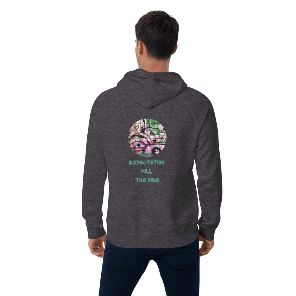 Expecatitions kill the vibe, Unisex Bio - Raglan - Hoodie - Cooroi