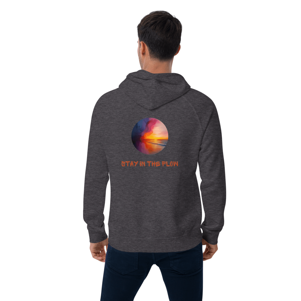 Stay in the Flow, Unisex Bio - Raglan - Hoodie - Cooroi