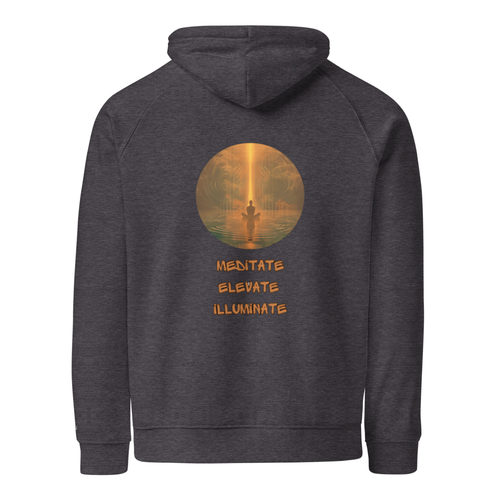 Mediatate, Elevate, Illuminate, Unisex Bio - Raglan - Hoodie - Cooroi