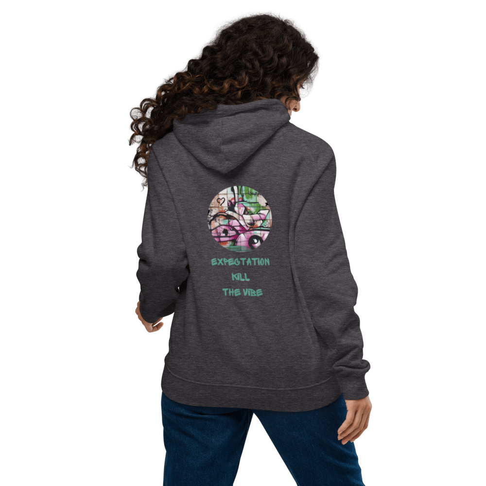 Expecatitions kill the vibe, Unisex Bio - Raglan - Hoodie - Cooroi