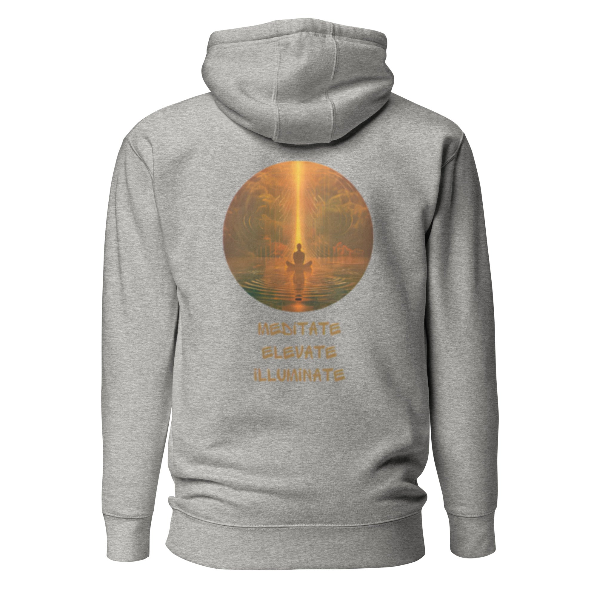 Meditate, Elevate, Illuminate, Unisex - Kapuzenpullover - Cooroi