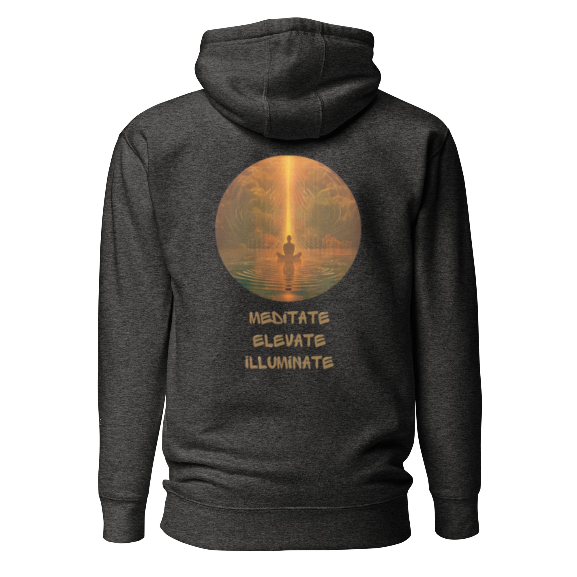 Meditate, Elevate, Illuminate, Unisex - Kapuzenpullover - Cooroi