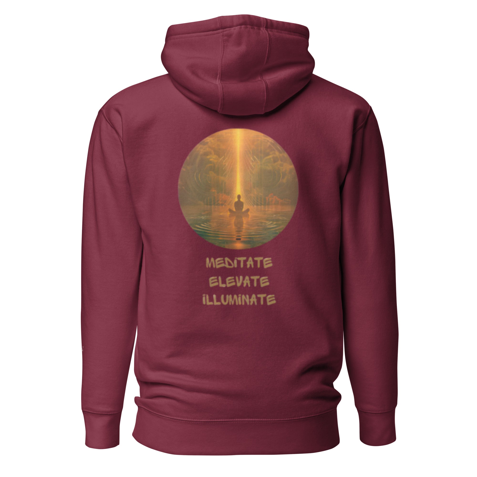 Meditate, Elevate, Illuminate, Unisex - Kapuzenpullover - Cooroi