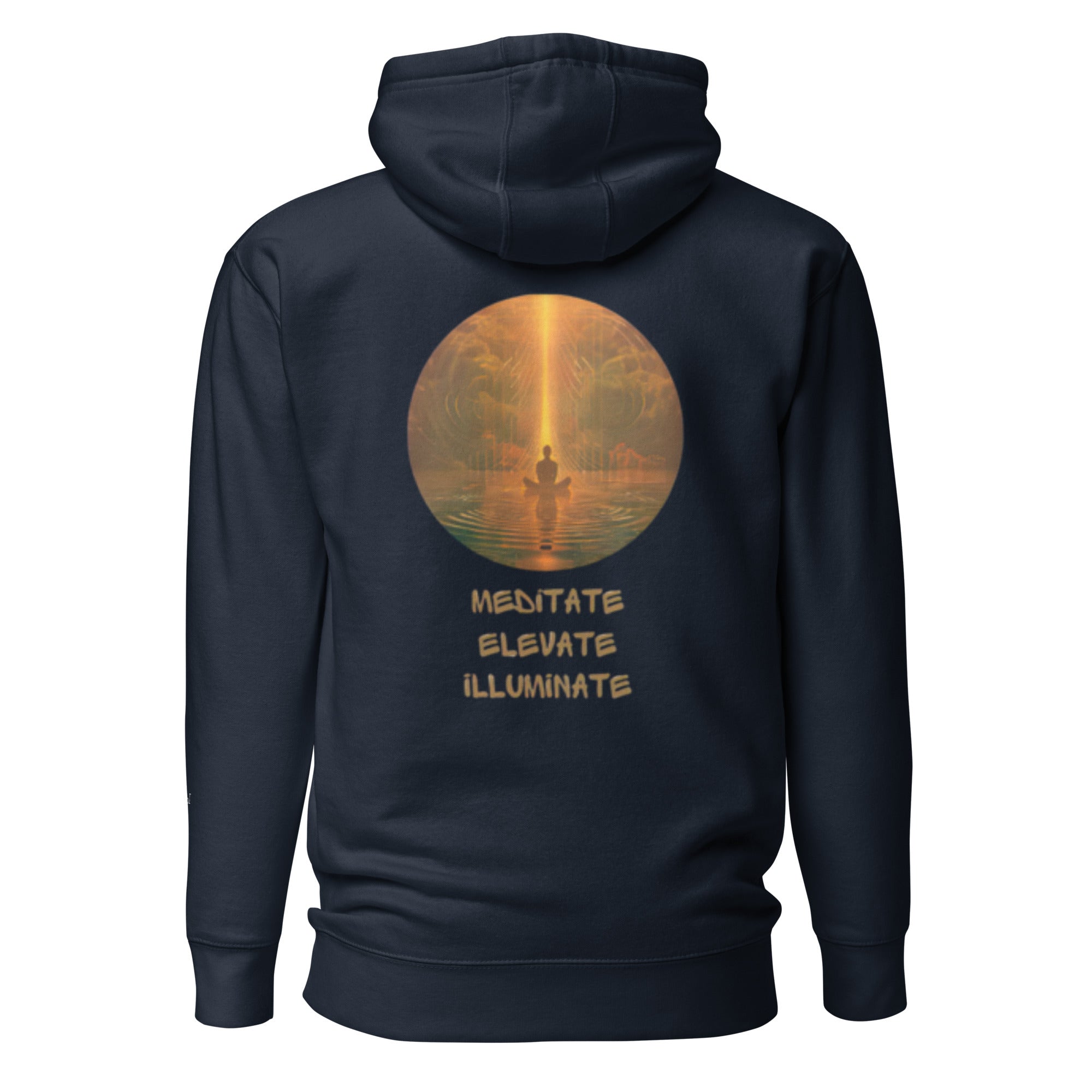 Meditate, Elevate, Illuminate, Unisex - Kapuzenpullover - Cooroi