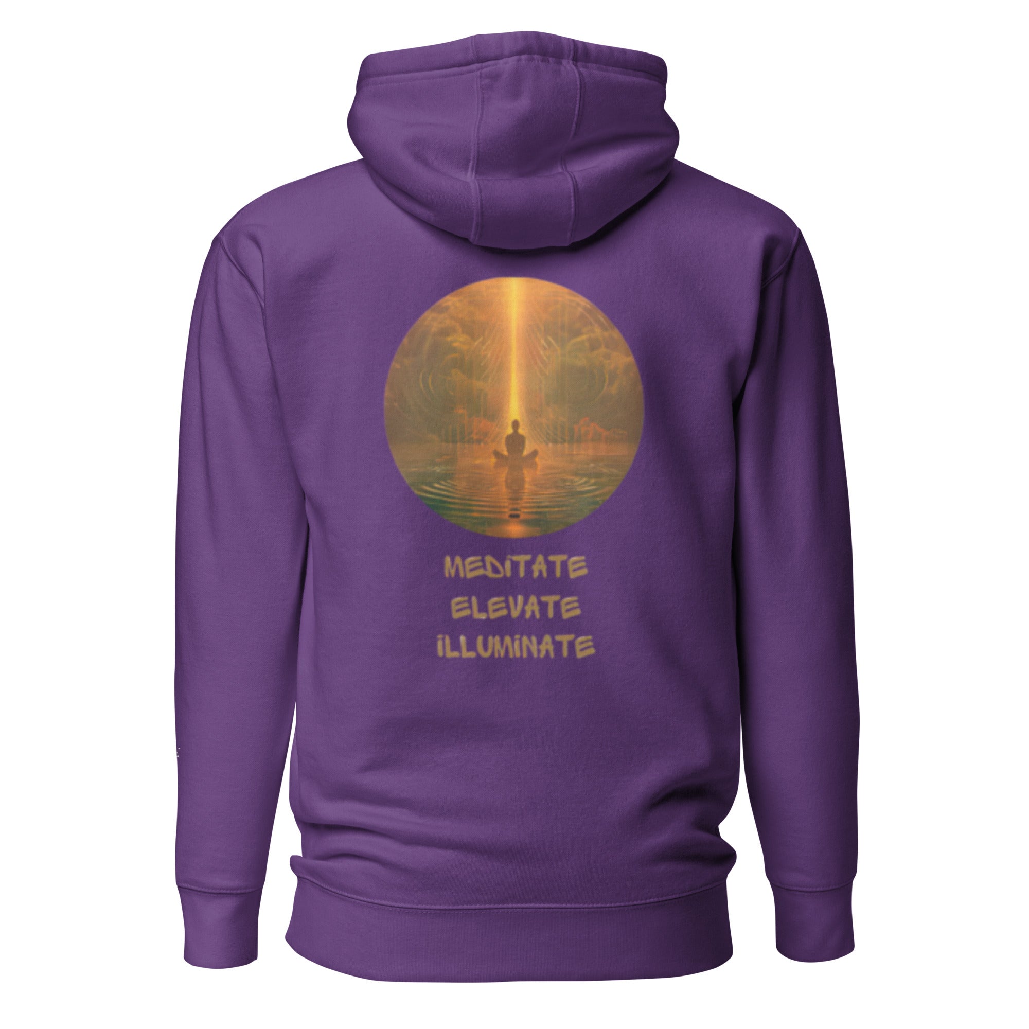 Meditate, Elevate, Illuminate, Unisex - Kapuzenpullover - Cooroi