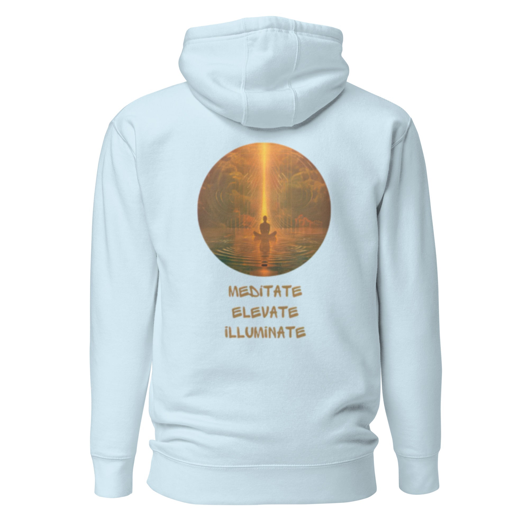 Meditate, Elevate, Illuminate, Unisex - Kapuzenpullover - Cooroi