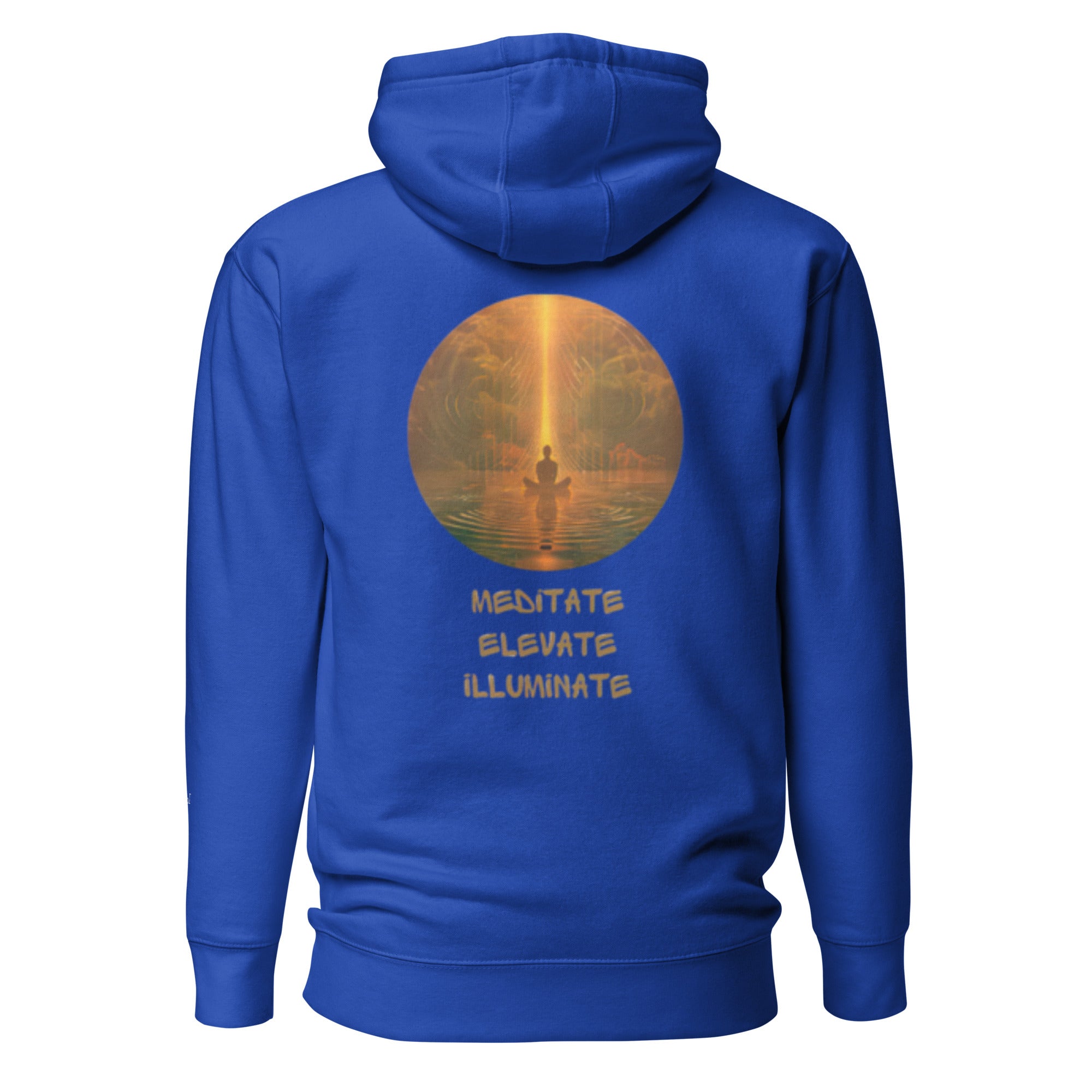 Meditate, Elevate, Illuminate, Unisex - Kapuzenpullover - Cooroi