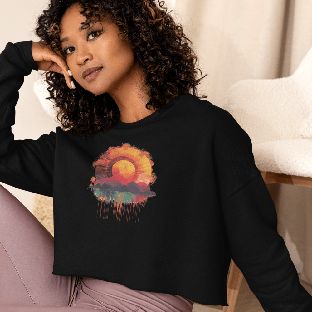 Sun image Crop-Pullover