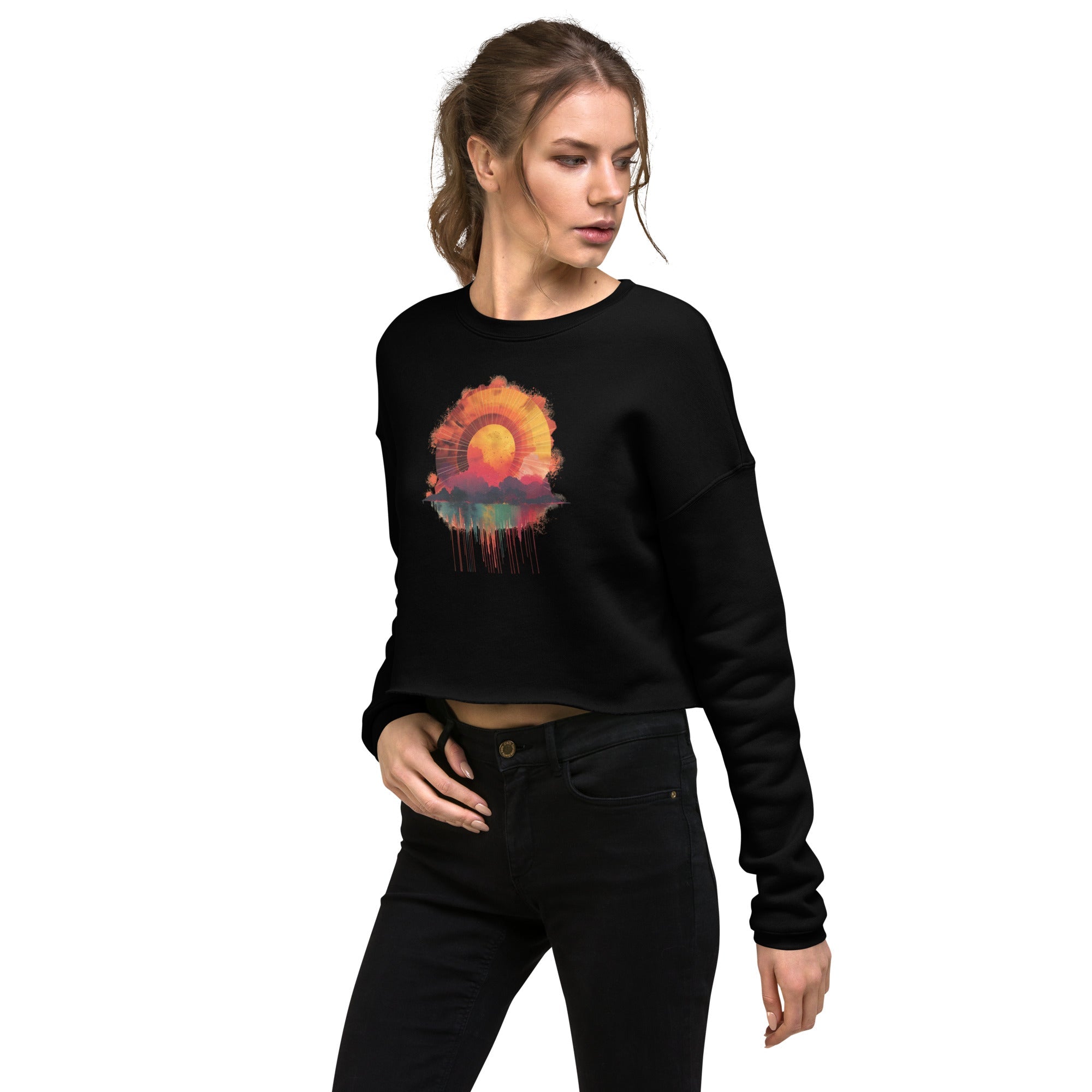 Sun image Crop-Pullover