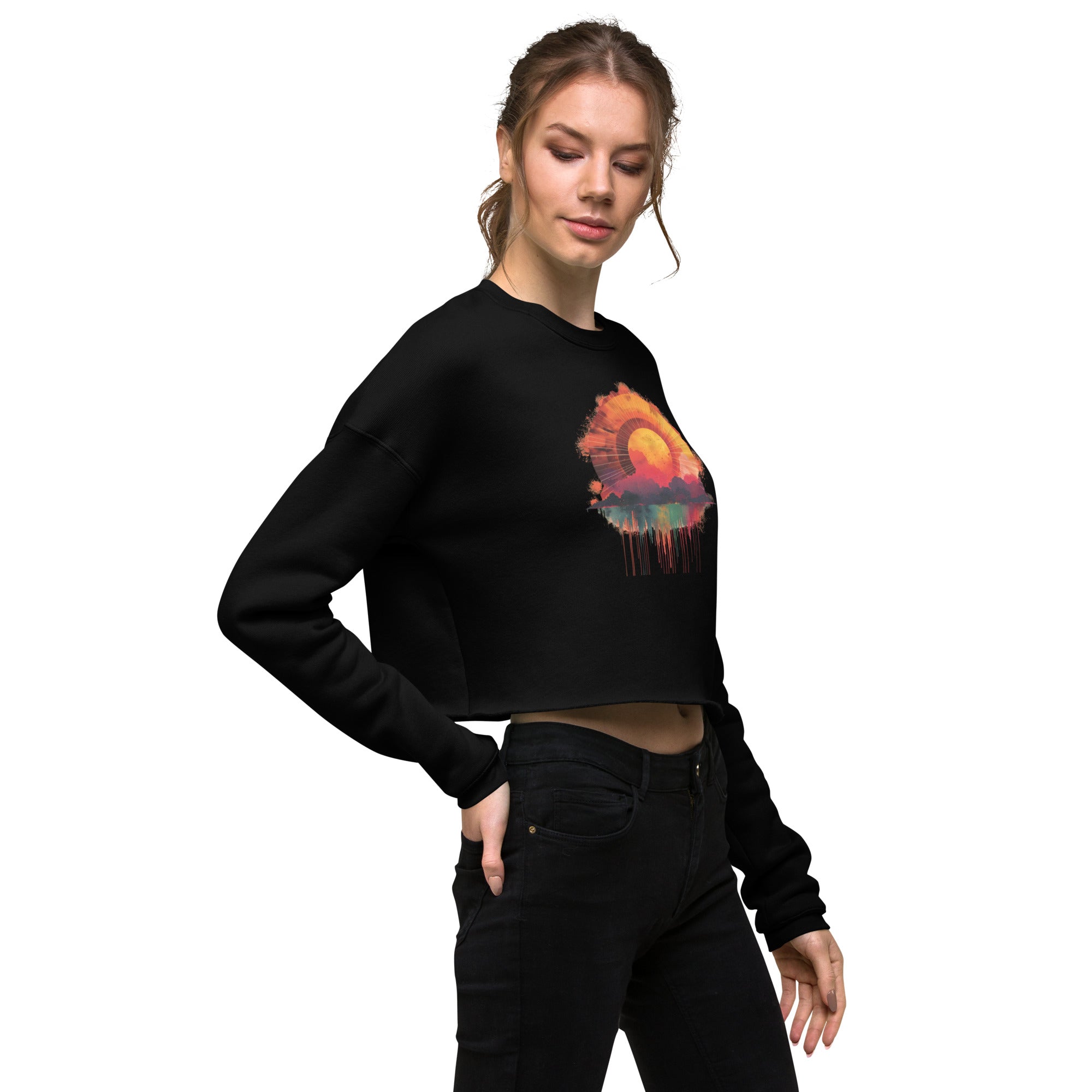 Sun image Crop-Pullover