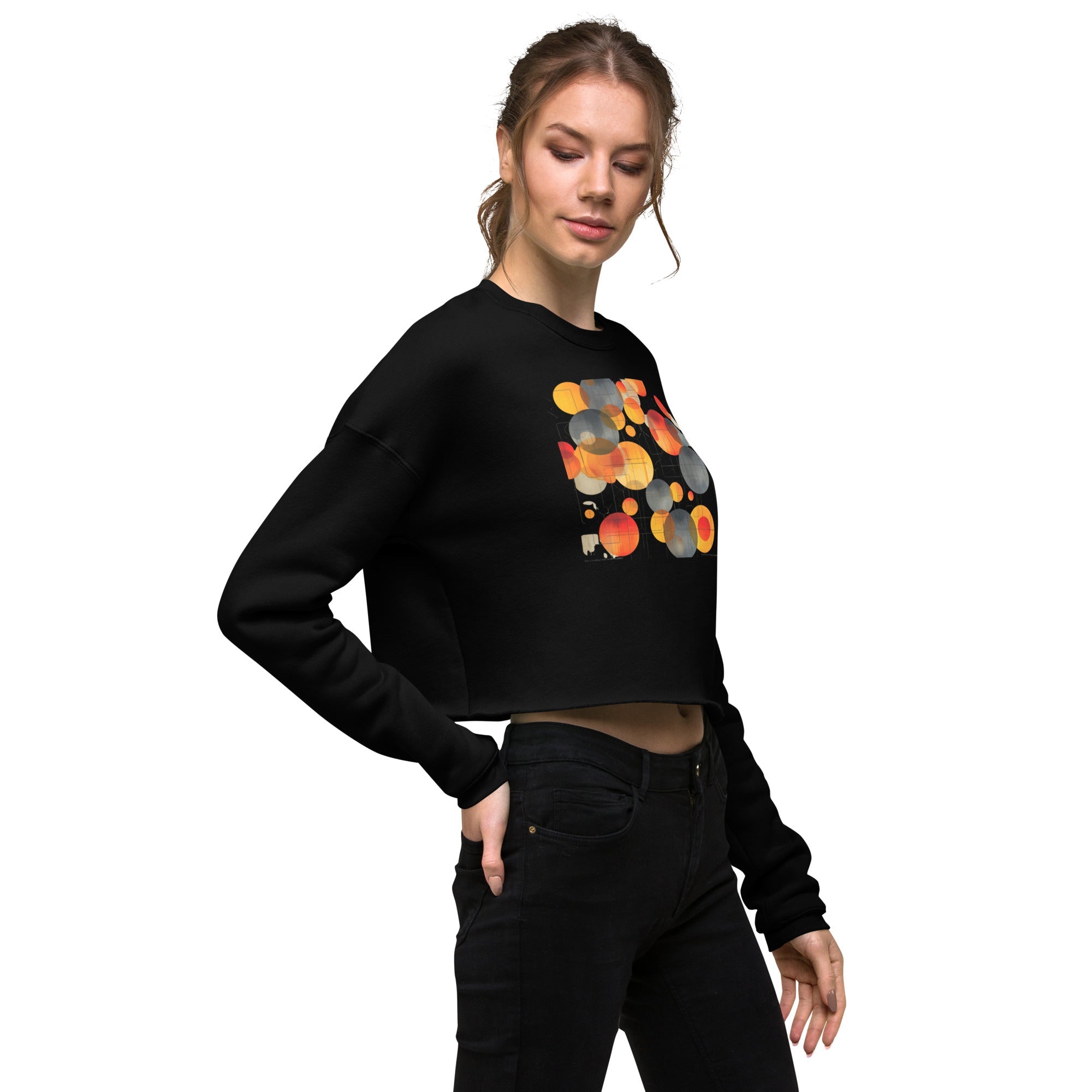 Circles Crop-Pullover