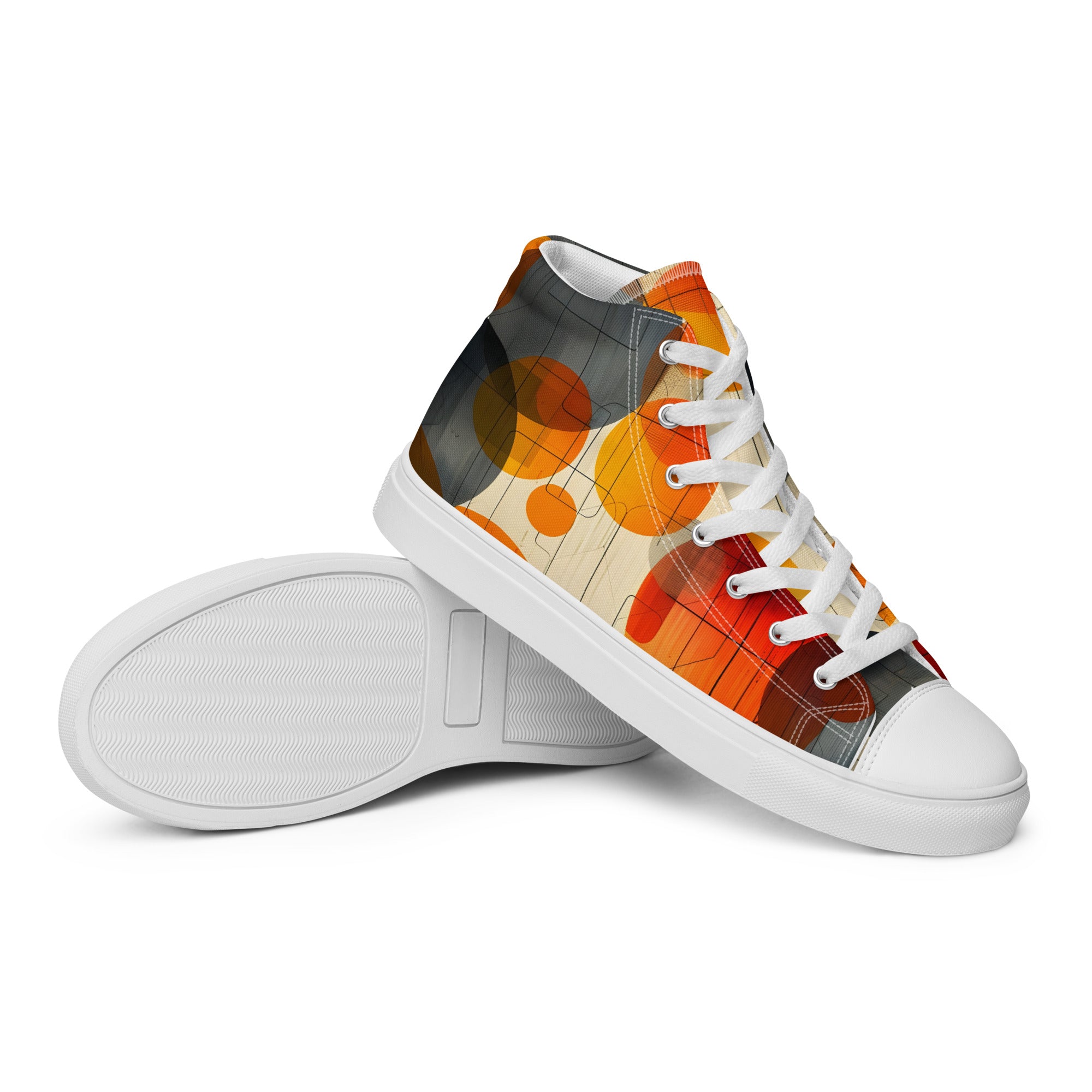 Kreise High - Top Leinenschuhe für Damen - Cooroi