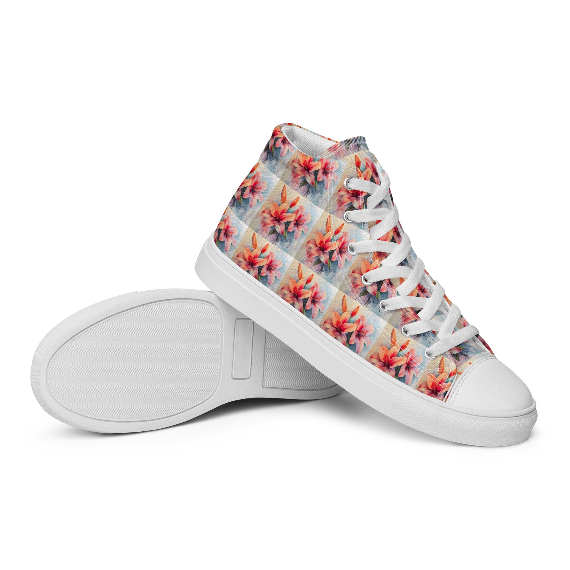 Orchidee High - Top Leinenschuhe für Damen - Cooroi