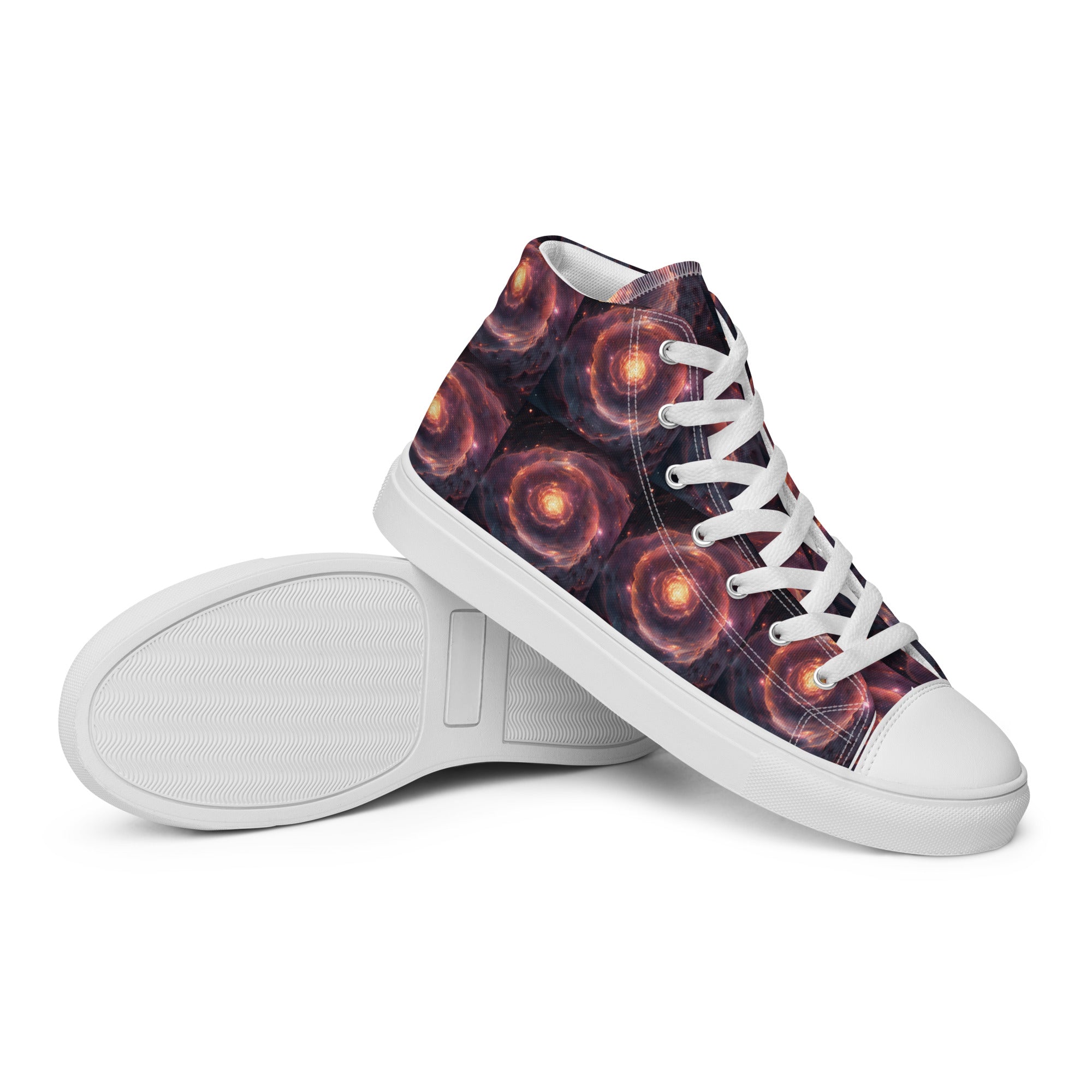 Rosa High - Top Leinenschuhe für Damen - Cooroi