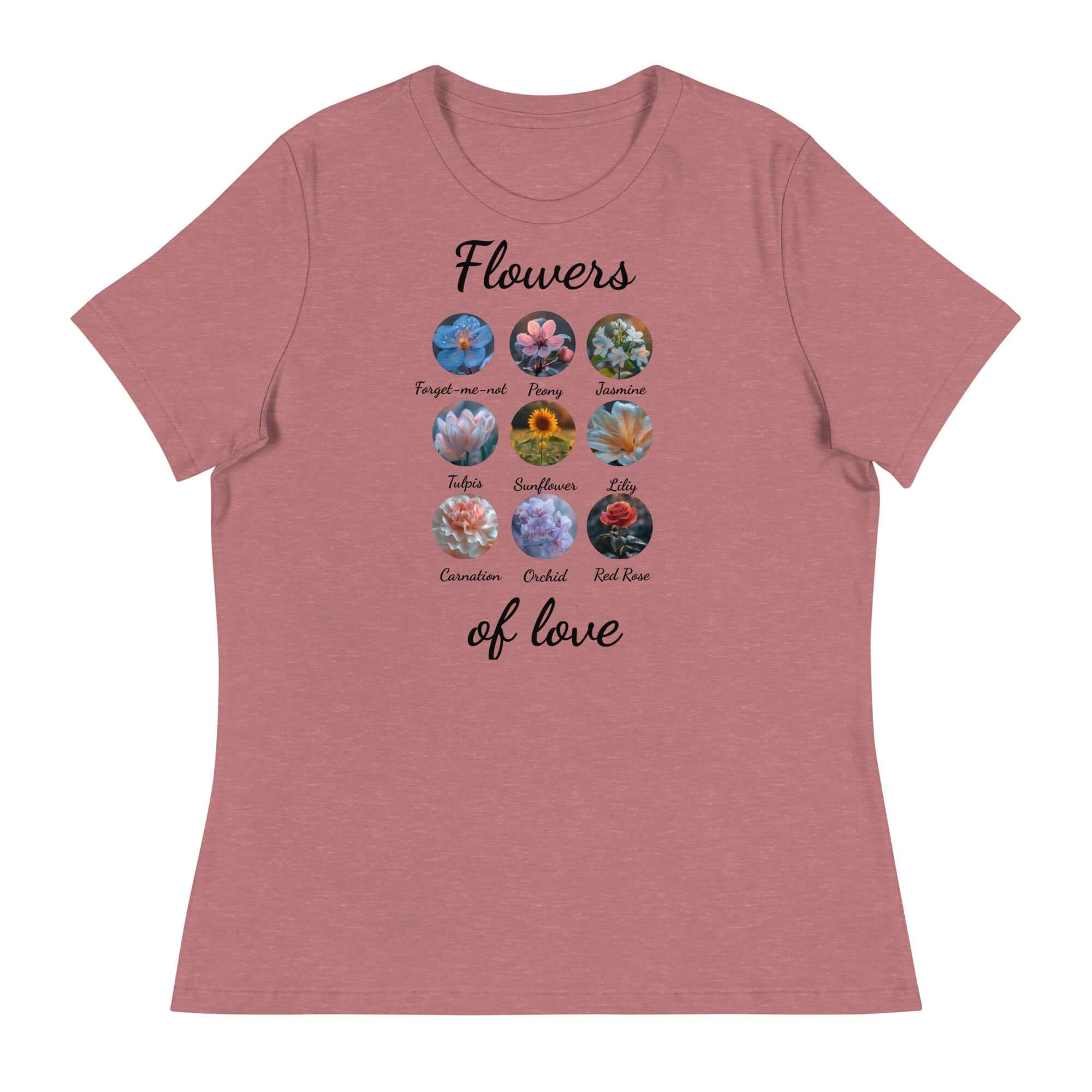Flowers of Love Women's Relaxed T-Shirt