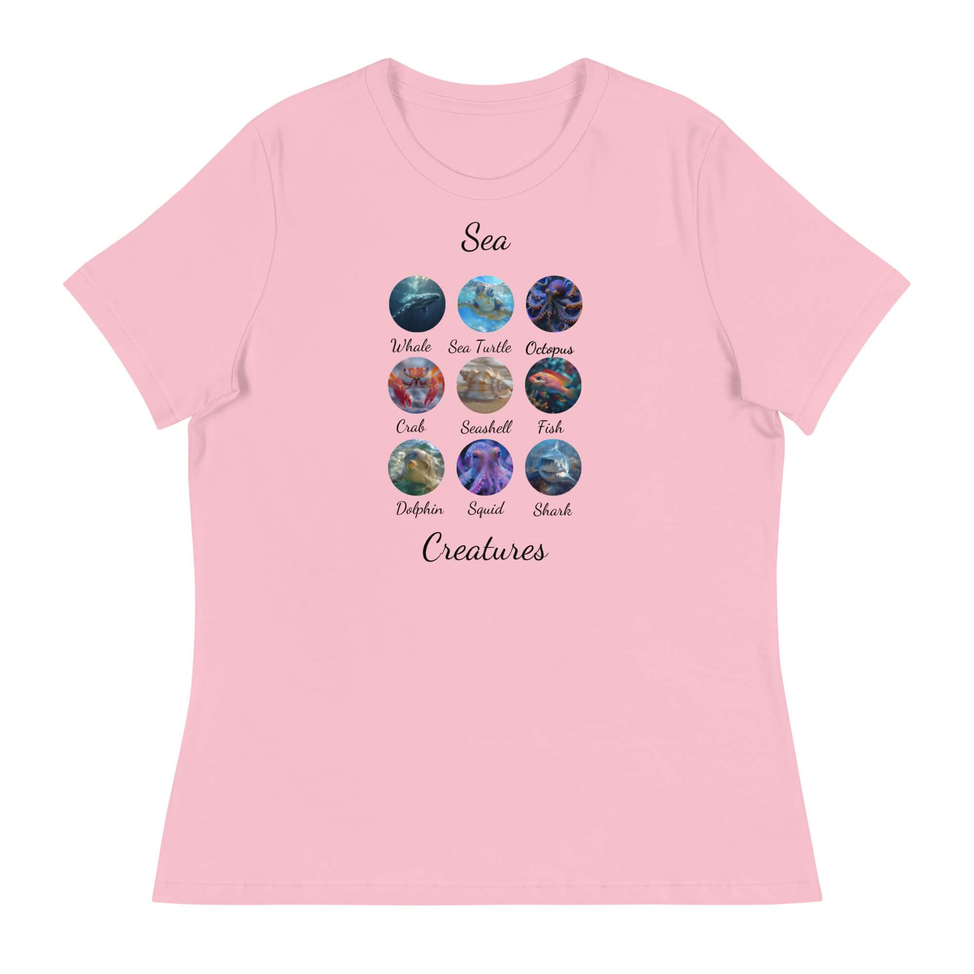 Sea Creatures, Women's Relaxed T-Shirt - Cooroi