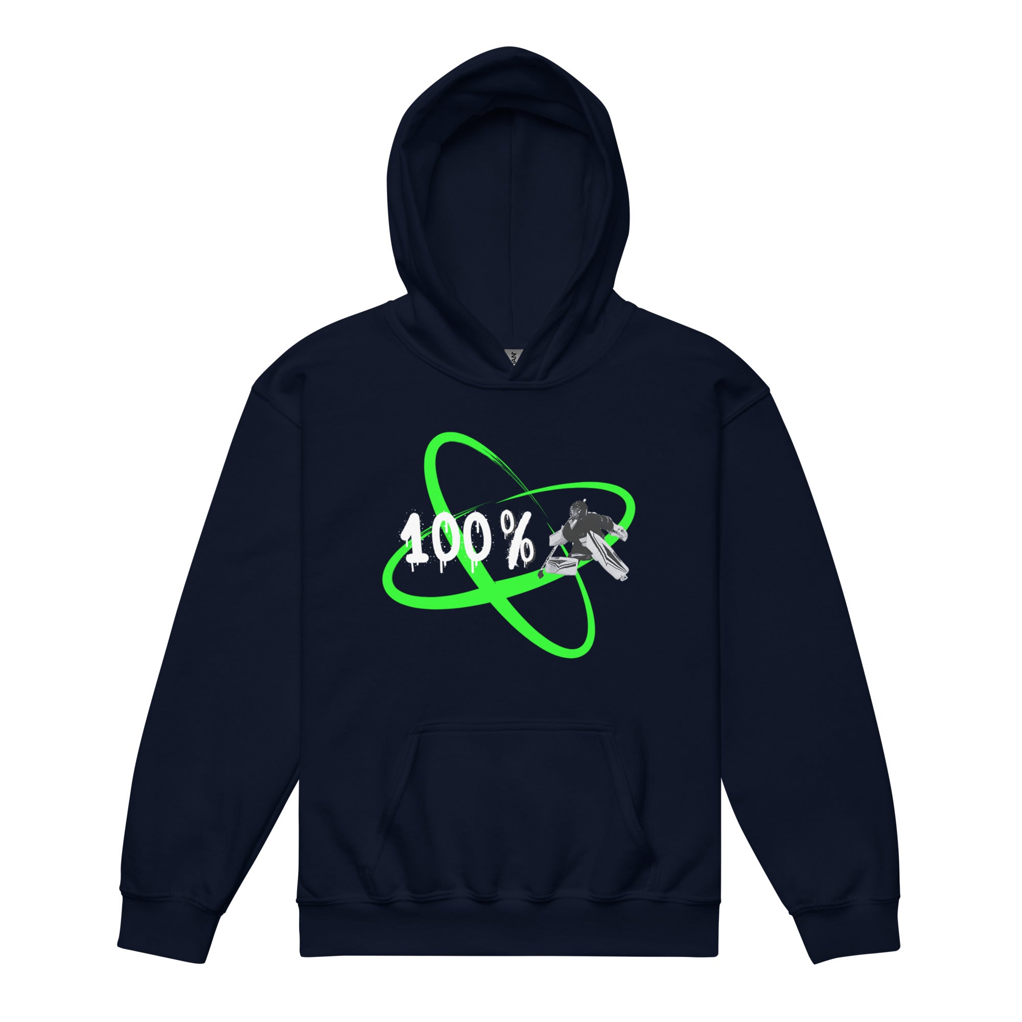 100 % Goalie neon Heavy-Blend Hoodie