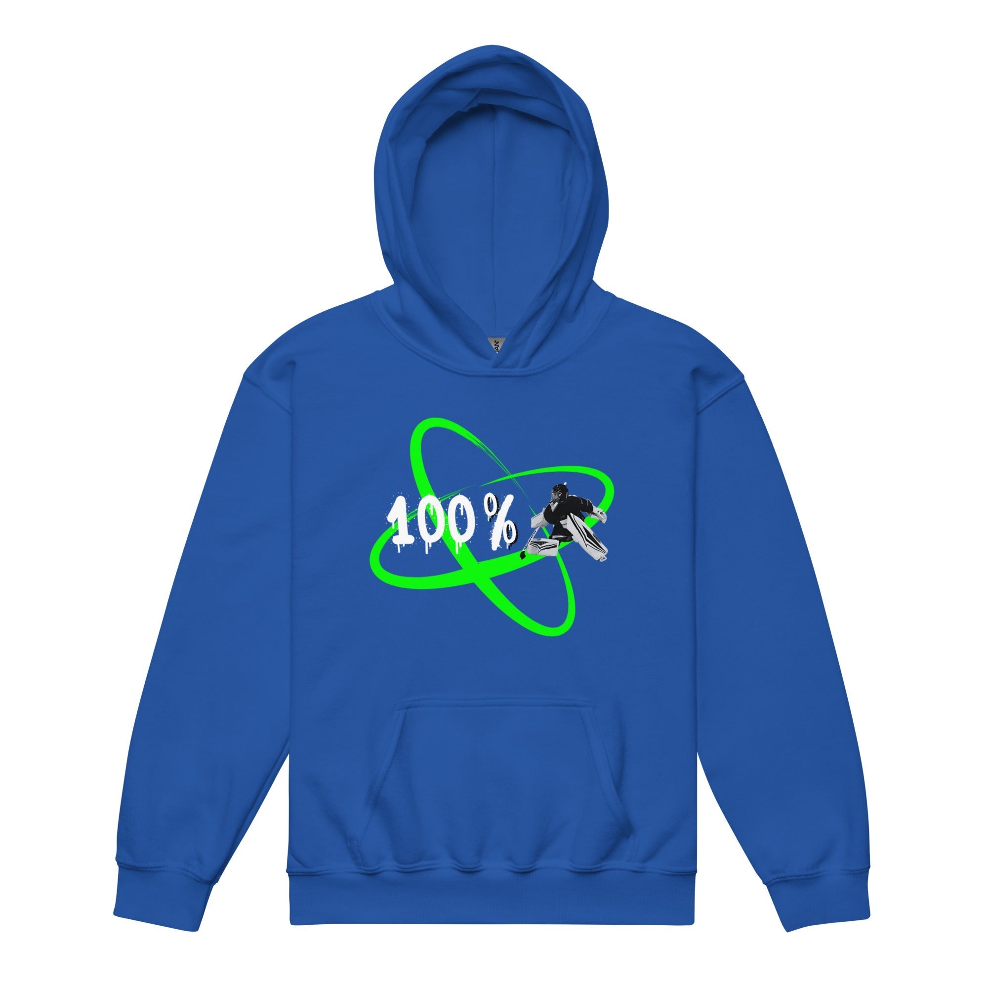 100 % Goalie neon Heavy-Blend Hoodie
