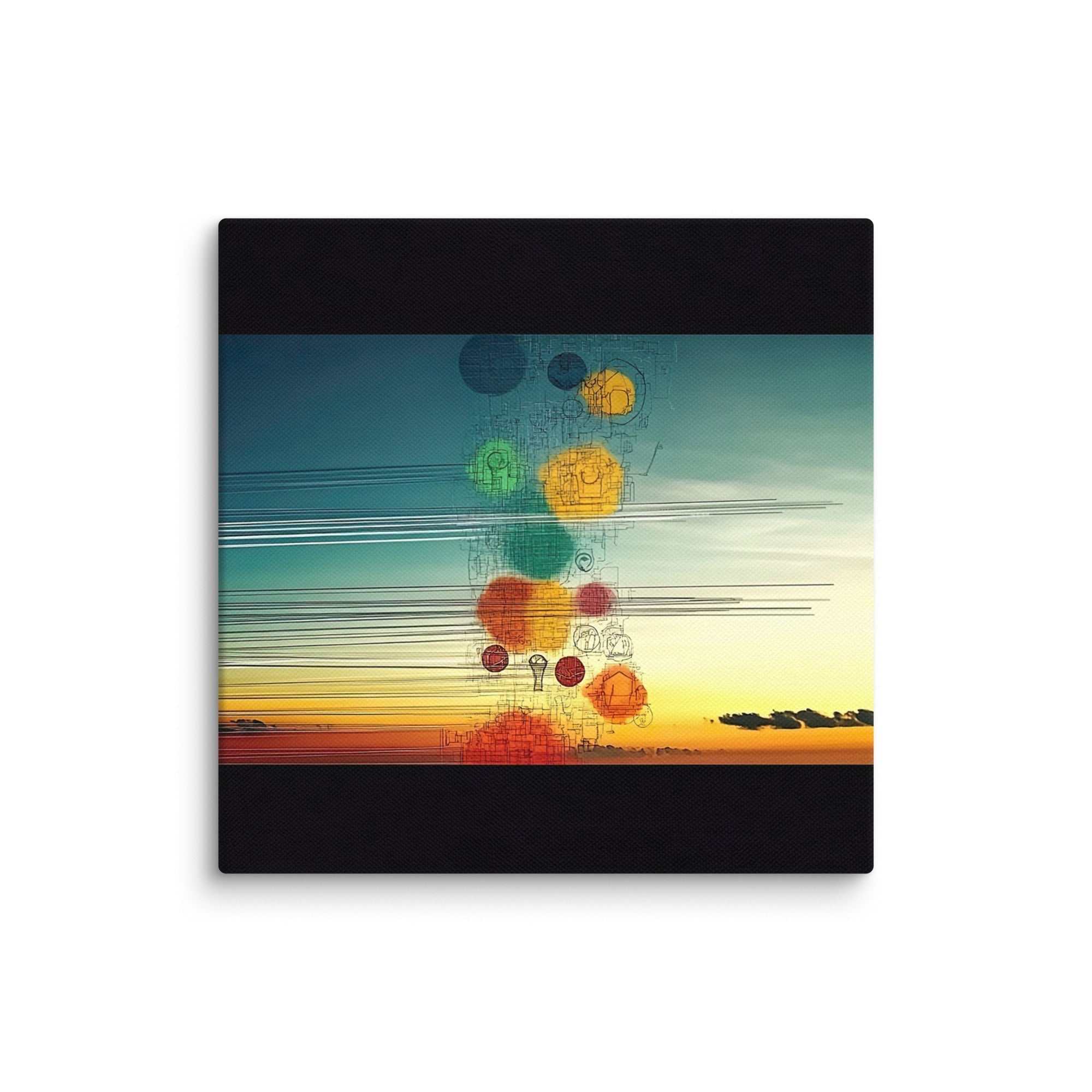 Himmel in Punkt, Leinwand - Cooroi