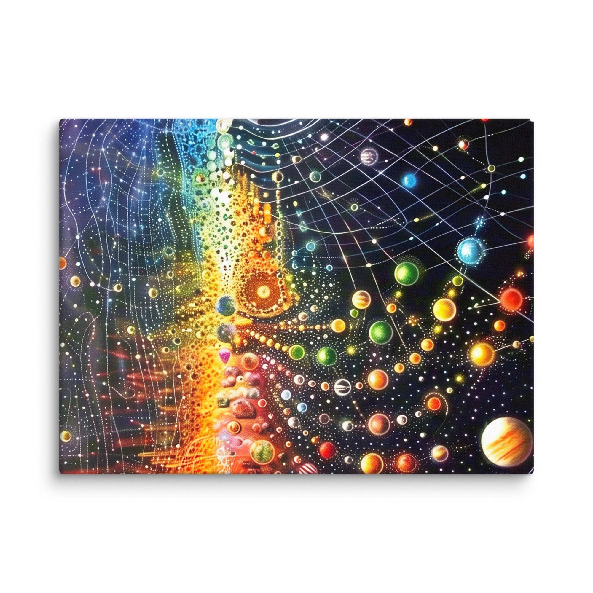 Farbenfrohe Universum, Leinwand - Cooroi