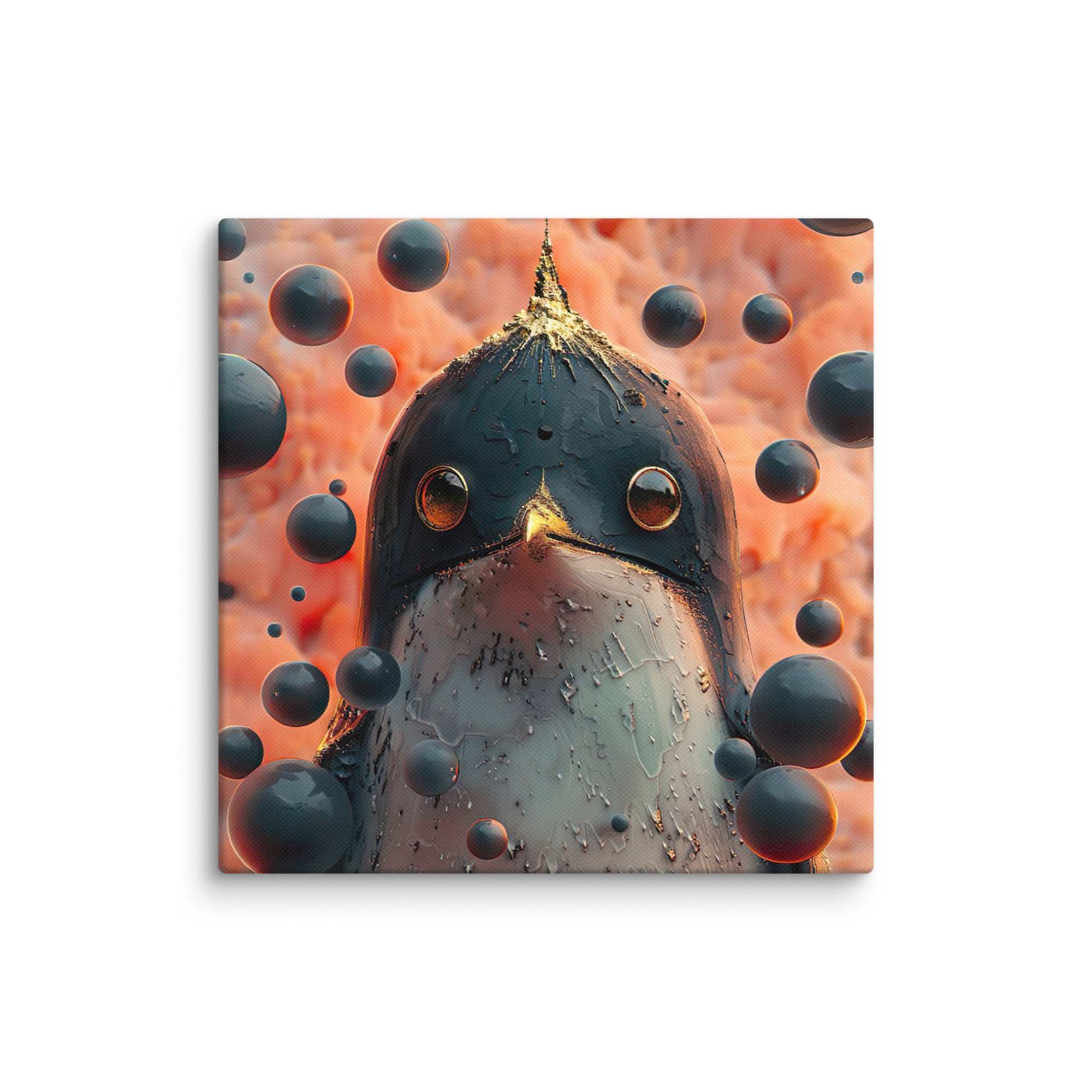 Pinguin Babbel, Leinwand - Cooroi