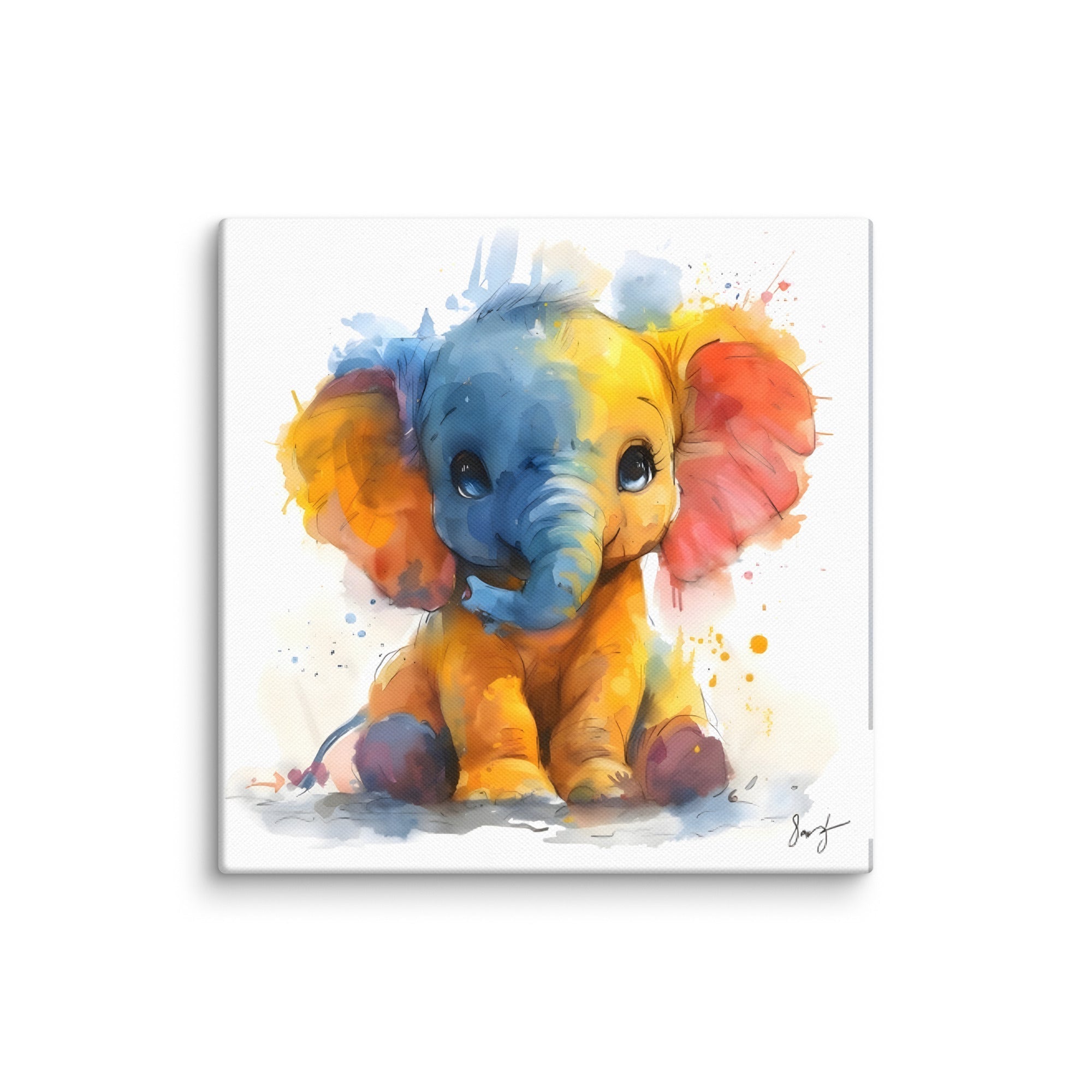 Baby Elefant, Leinwand - Cooroi