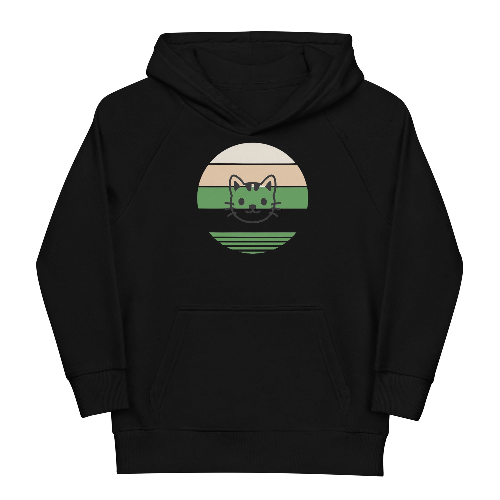 Katze, Öko - Kapuzenpullover für Kinder - Cooroi