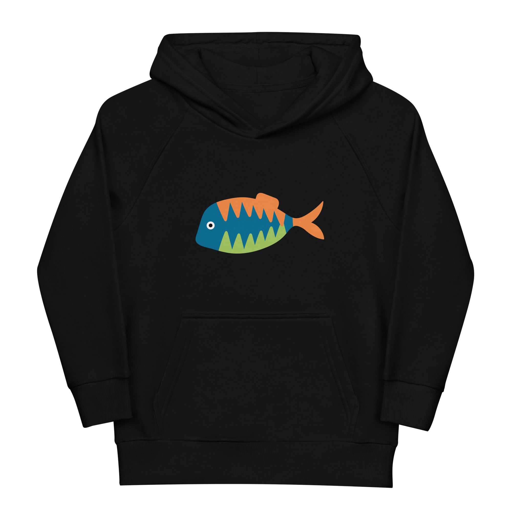 Fisch Öko-Kapuzenpullover für Kinder