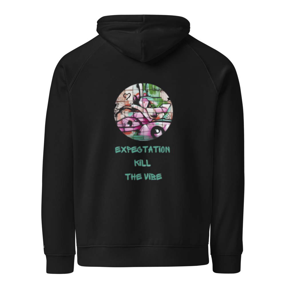 Expecatitions kill the vibe, Unisex Bio - Raglan - Hoodie - Cooroi