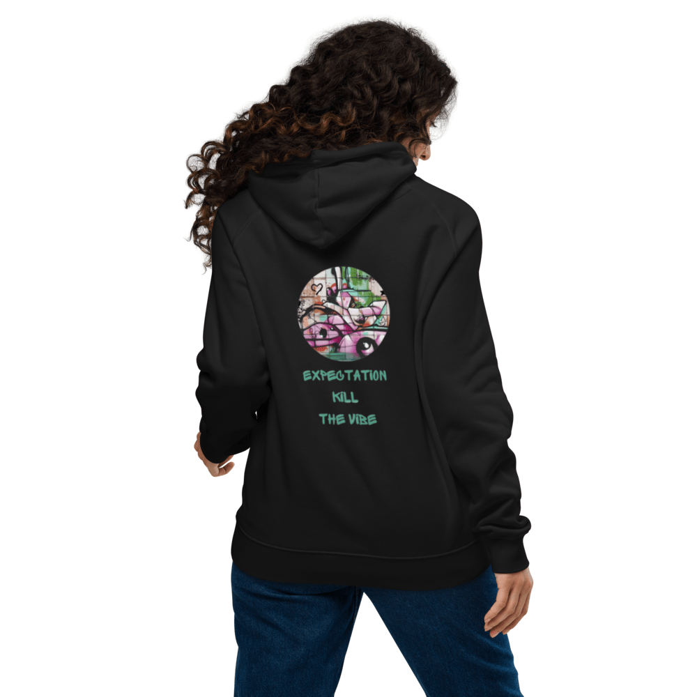 Expecatitions kill the vibe, Unisex Bio - Raglan - Hoodie - Cooroi