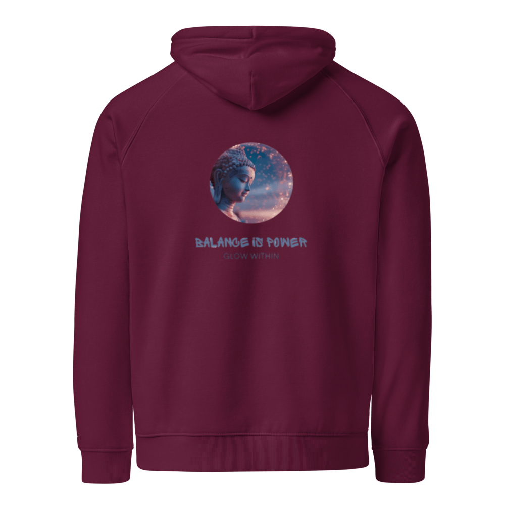 Balance is Power, Unisex Bio - Raglan - Hoodie - Cooroi