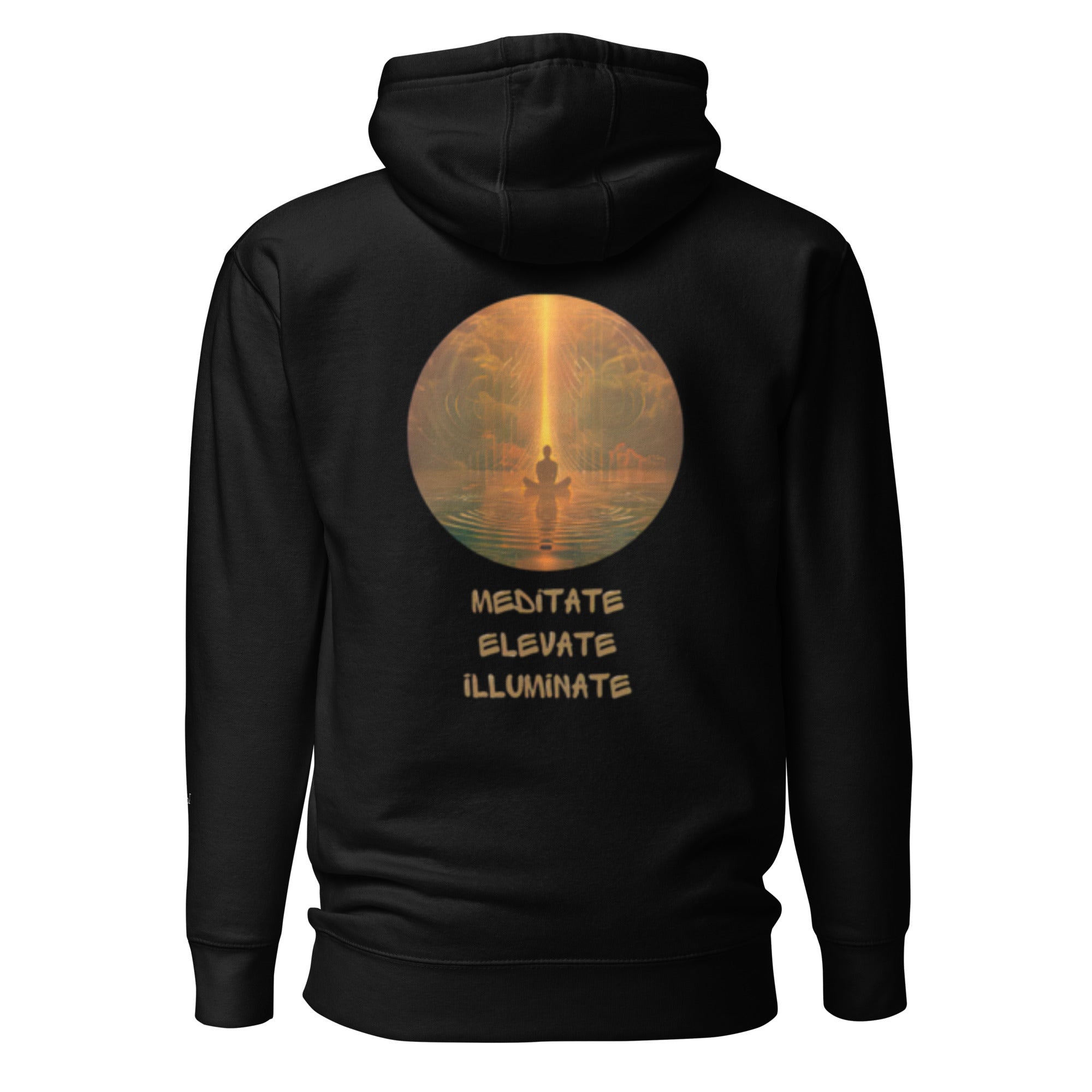 Meditate, Elevate, Illuminate, Unisex - Kapuzenpullover - Cooroi