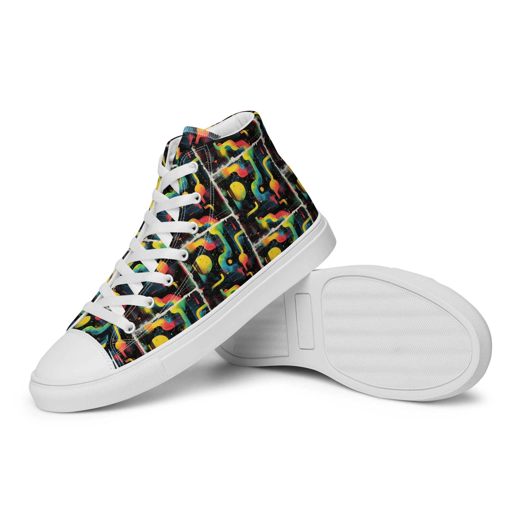 Bunt High - Top Leinenschuhe für Damen - Cooroi