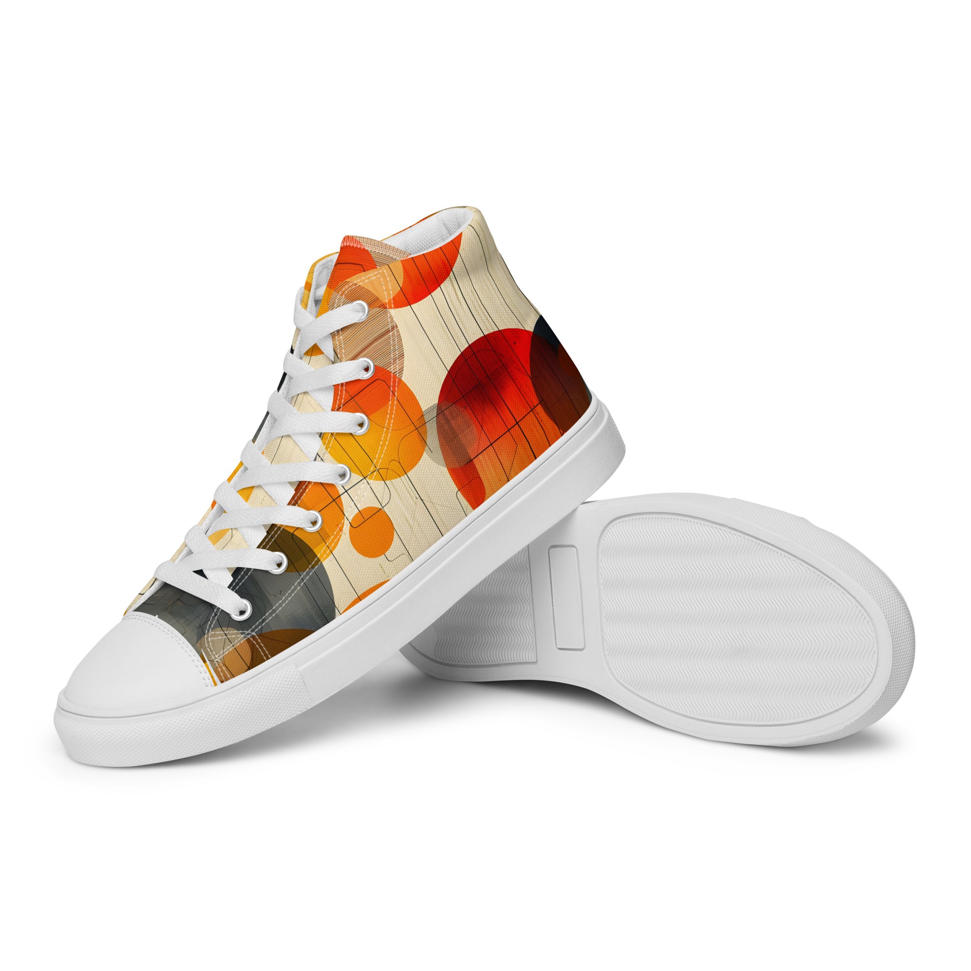 Kreise High - Top Leinenschuhe für Damen - Cooroi