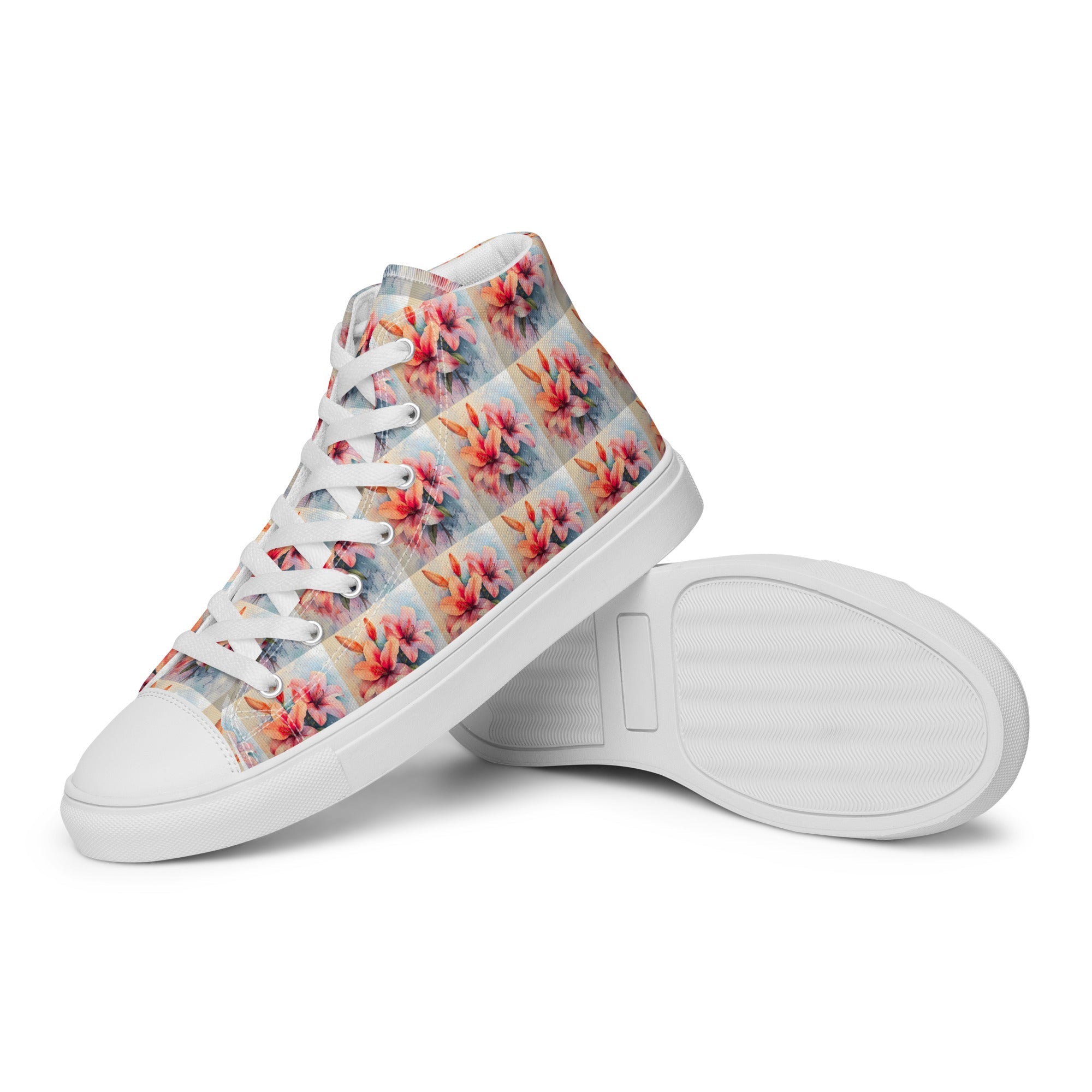 Orchidee High - Top Leinenschuhe für Damen - Cooroi
