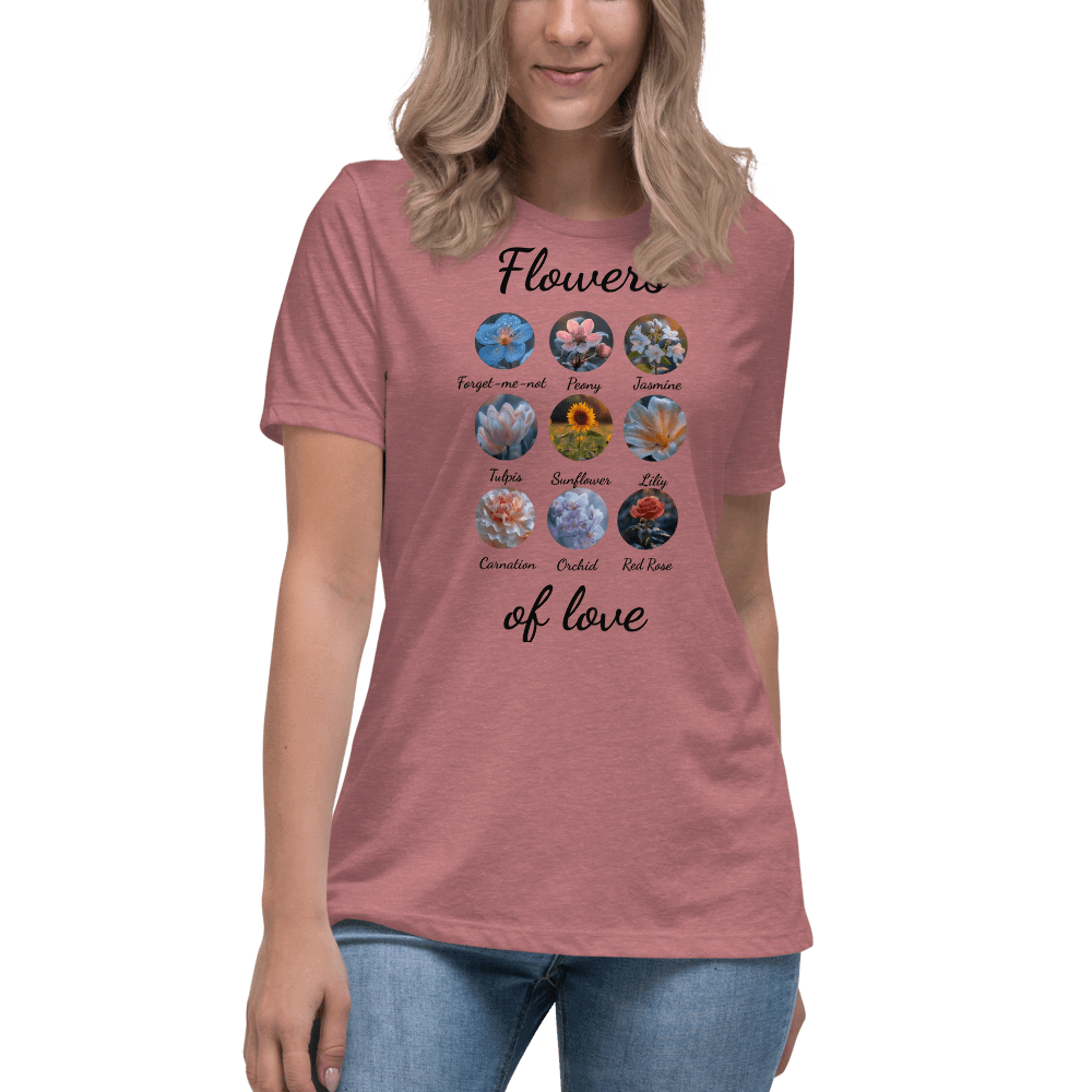 Flowers of Love Women's Relaxed T-Shirt