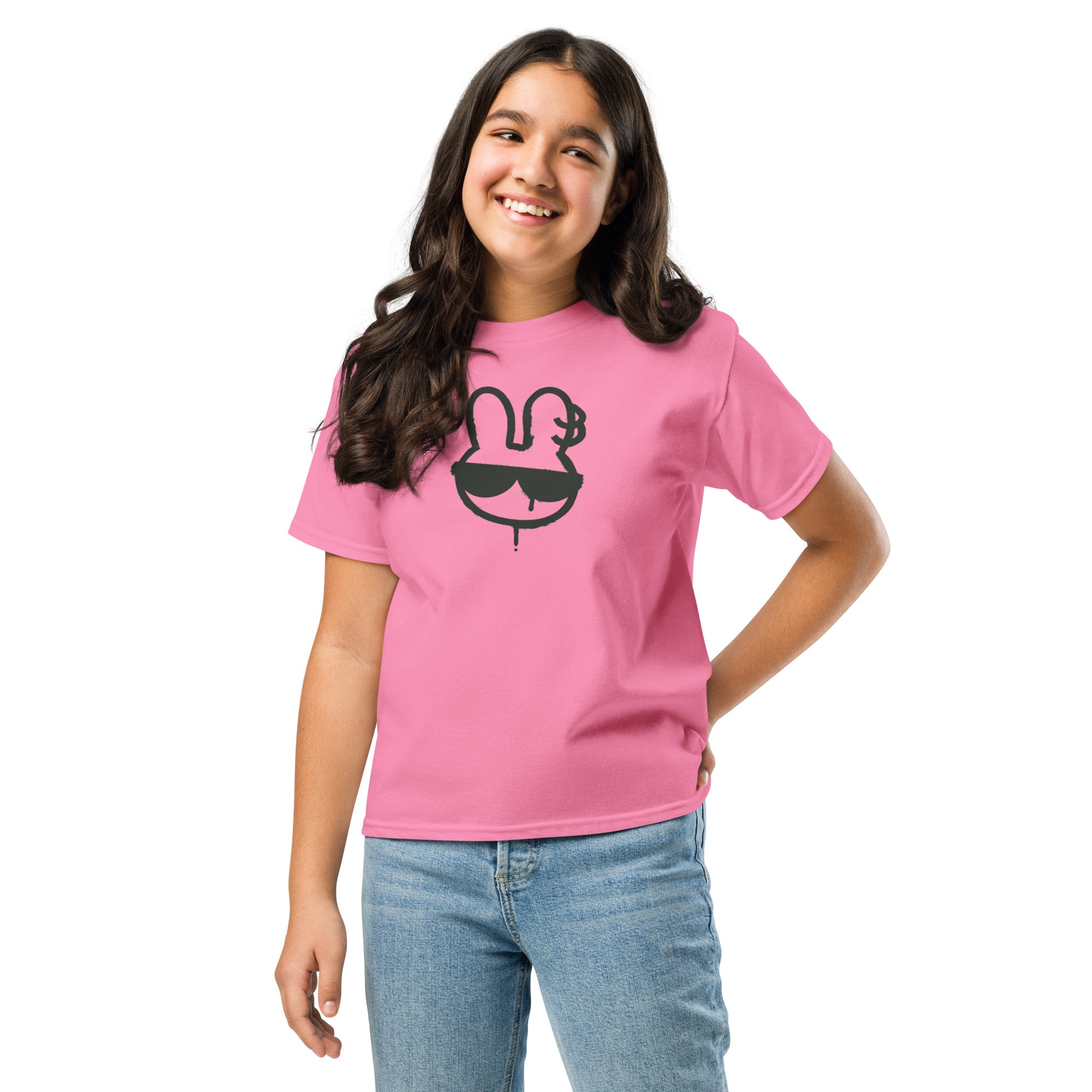 Hasenmotiv T-Shirt Jugendlich Mädchen
