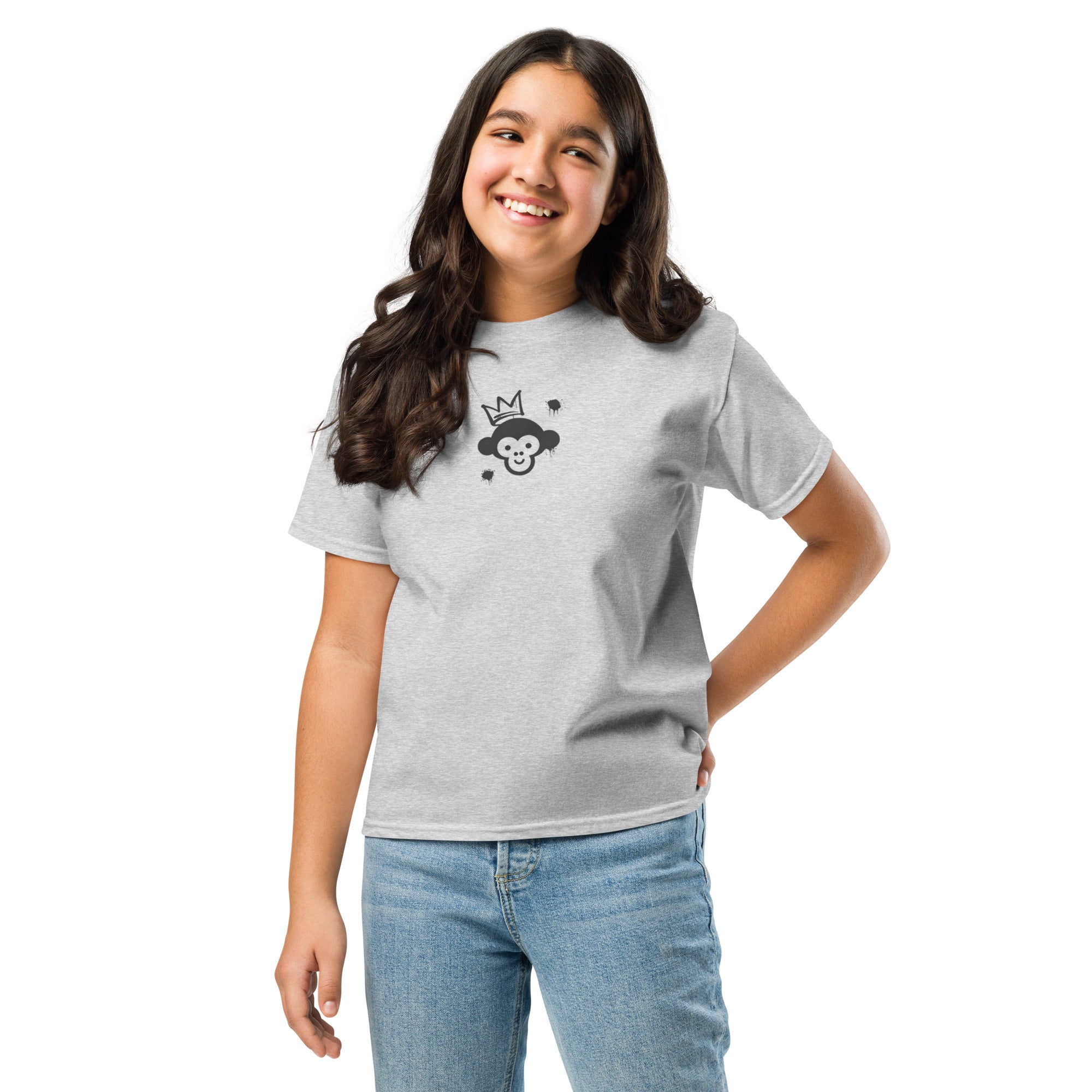 Affenmotiv T-Shirt Jugendlich Maedchen