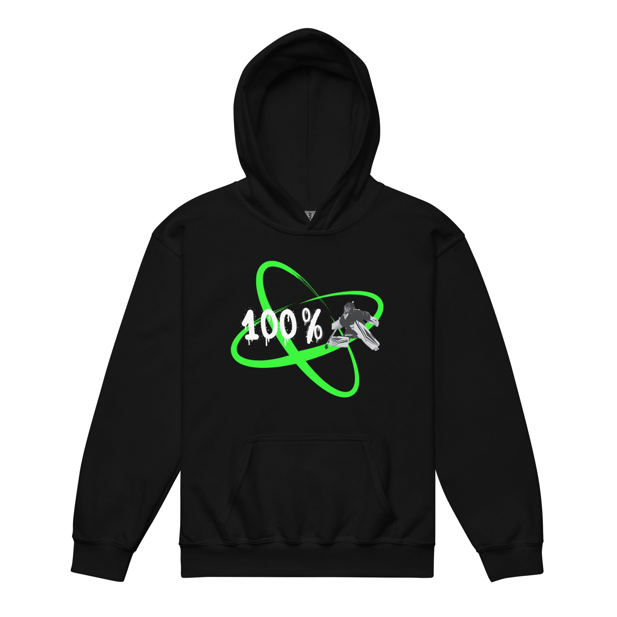 100 % Goalie neon Heavy-Blend Hoodie